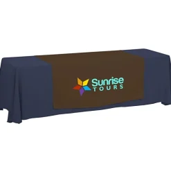 Serged 8-foot Closed-Back Table Throw and Runner Kit