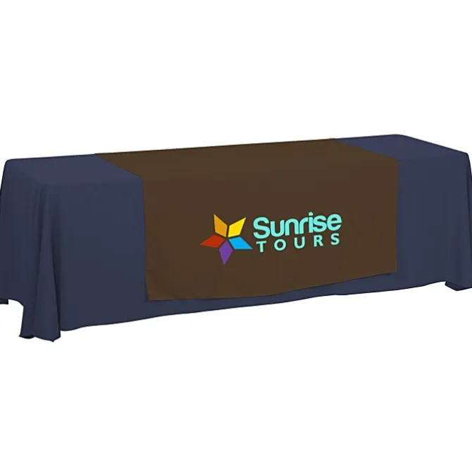 Serged 8-foot Closed-Back Table Throw and Runner Kit