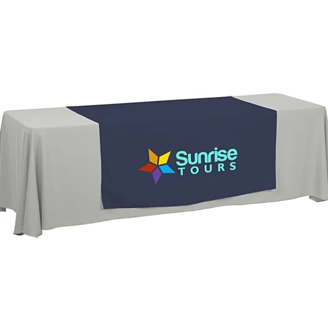 Serged 8-foot Closed-Back Table Throw and Runner Kit