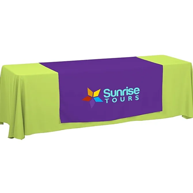 Serged 8-foot Closed-Back Table Throw and Runner Kit