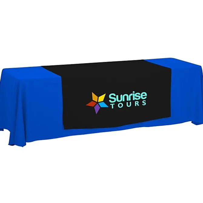 Serged 8-foot Closed-Back Table Throw and Runner Kit