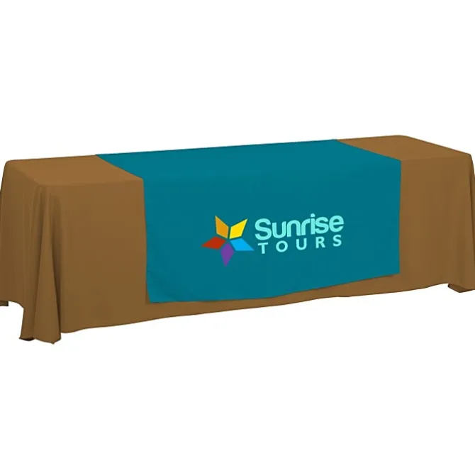 Serged 8-foot Closed-Back Table Throw and Runner Kit
