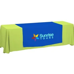 Serged 8-foot Closed-Back Table Throw and Runner Kit
