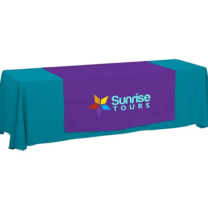 Serged 8-foot Closed-Back Table Throw and Runner Kit