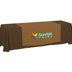 Serged 8-foot Closed-Back Table Throw and Runner Kit