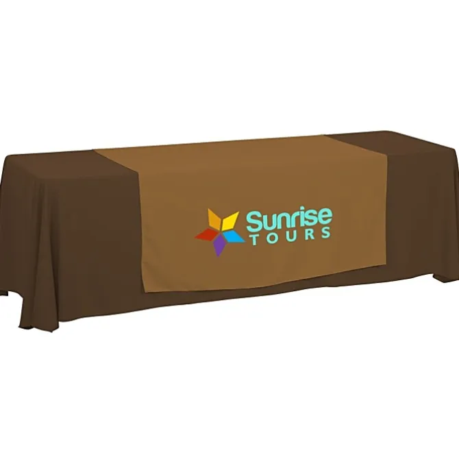 Serged 8-foot Closed-Back Table Throw and Runner Kit