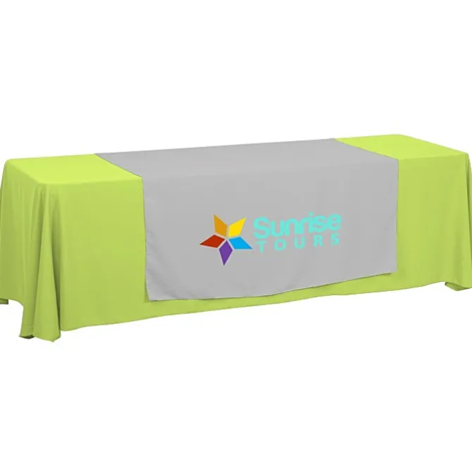 Serged 8-foot Closed-Back Table Throw and Runner Kit