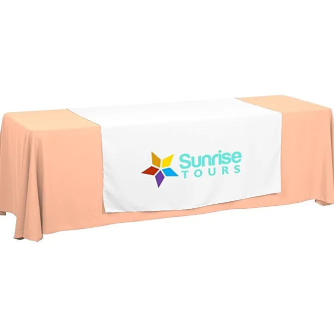 Serged 8-foot Closed-Back Table Throw and Runner Kit