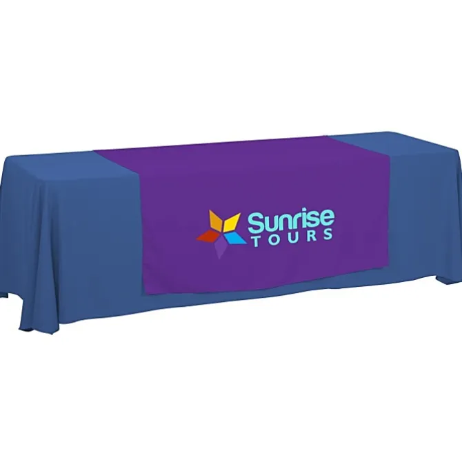 Serged 8-foot Closed-Back Table Throw and Runner Kit