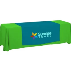 Serged 8-foot Closed-Back Table Throw and Runner Kit