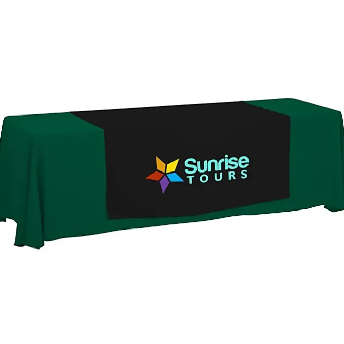 Serged 8-foot Closed-Back Table Throw and Runner Kit