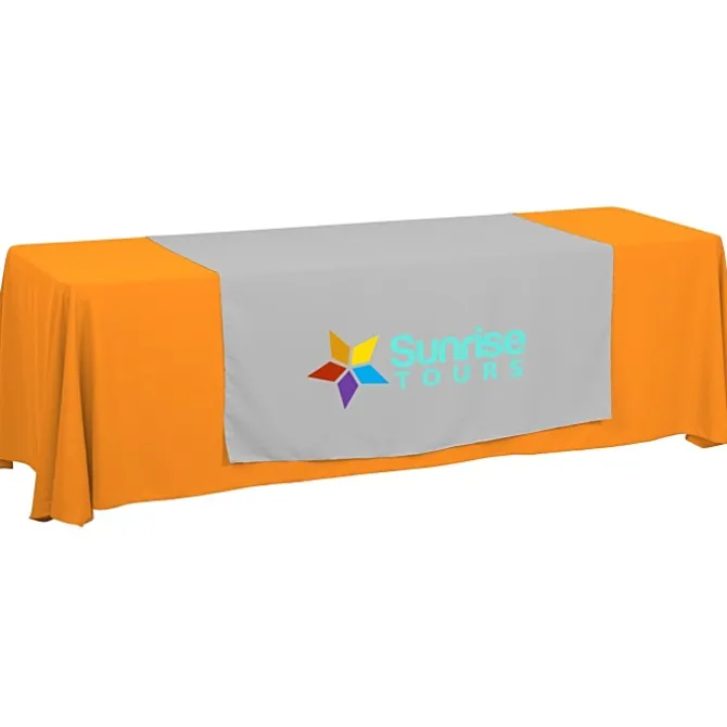 Serged 8-foot Closed-Back Table Throw and Runner Kit