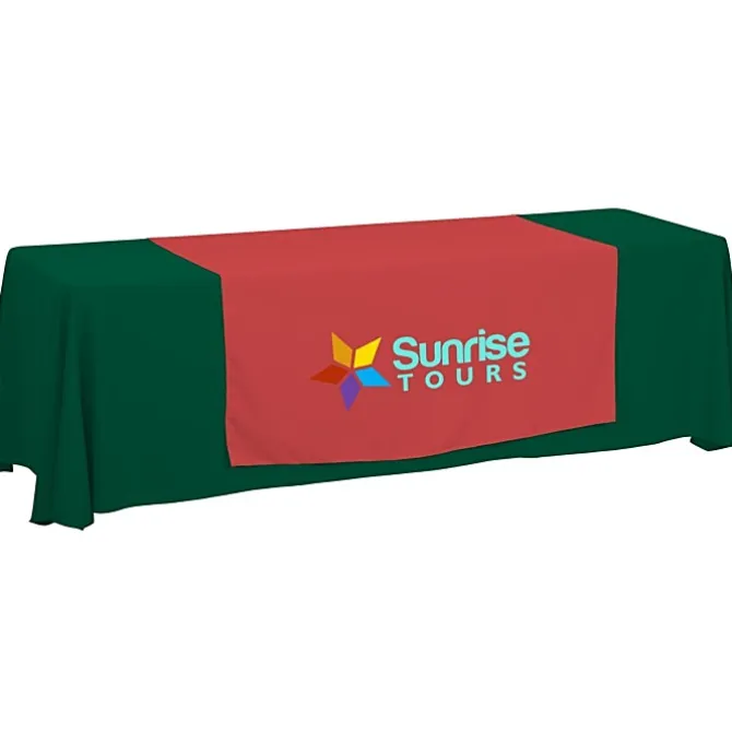Serged 8-foot Closed-Back Table Throw and Runner Kit