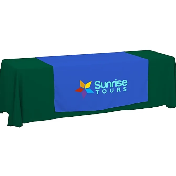 Serged 8-foot Closed-Back Table Throw and Runner Kit