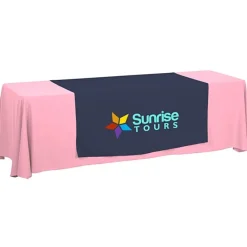 Serged 8-foot Closed-Back Table Throw and Runner Kit