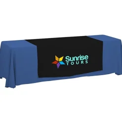 Serged 8-foot Closed-Back Table Throw and Runner Kit