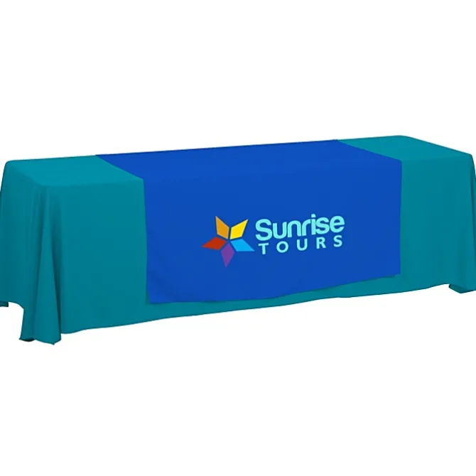 Serged 8-foot Closed-Back Table Throw and Runner Kit
