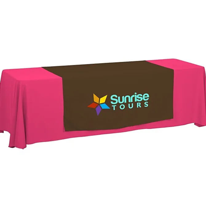 Serged 8-foot Closed-Back Table Throw and Runner Kit