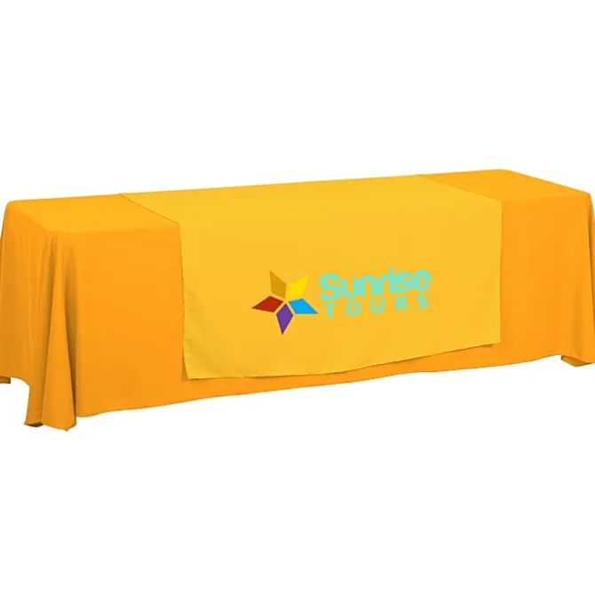 Serged 8-foot Closed-Back Table Throw and Runner Kit
