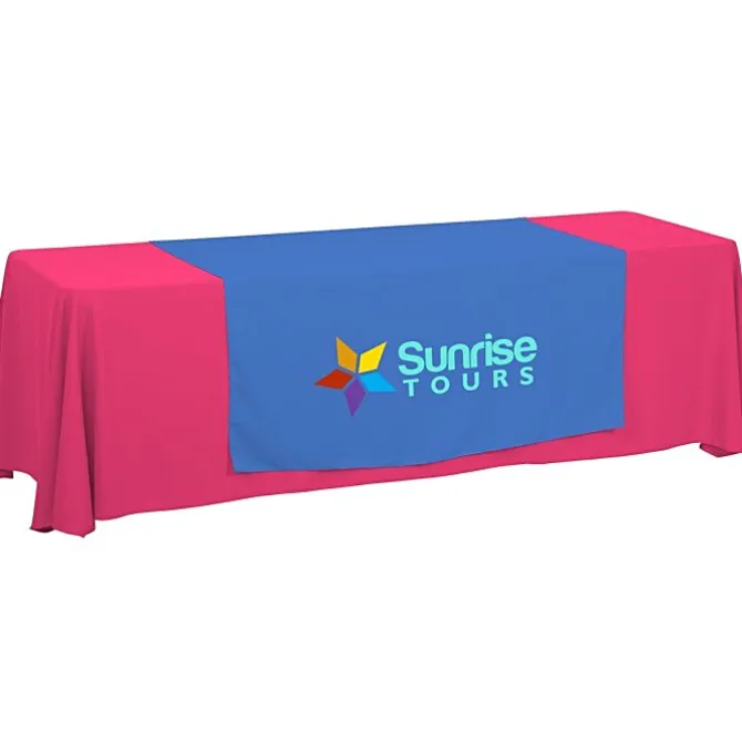 Serged 8-foot Closed-Back Table Throw and Runner Kit
