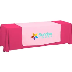 Serged 8-foot Closed-Back Table Throw and Runner Kit
