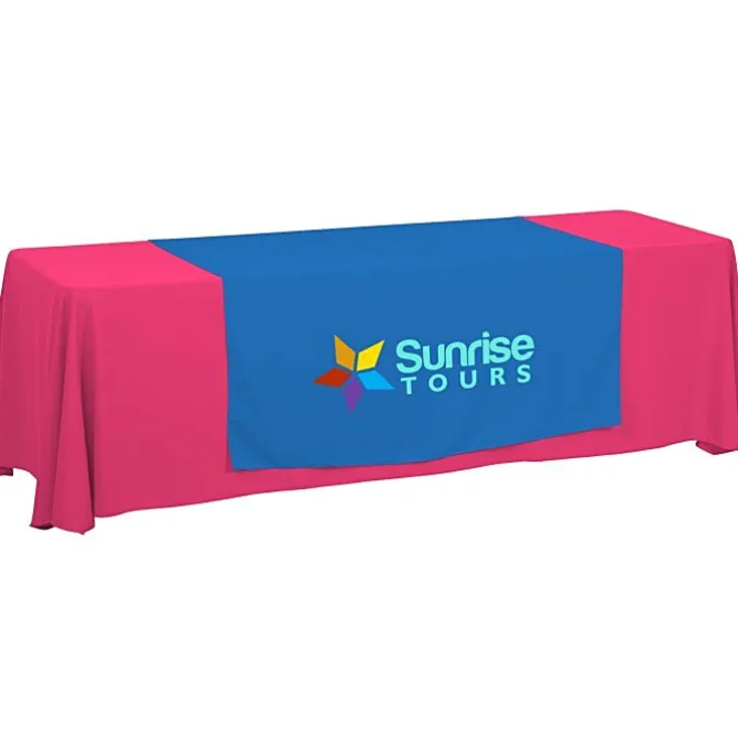 Serged 8-foot Closed-Back Table Throw and Runner Kit
