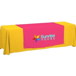 Serged 8-foot Closed-Back Table Throw and Runner Kit