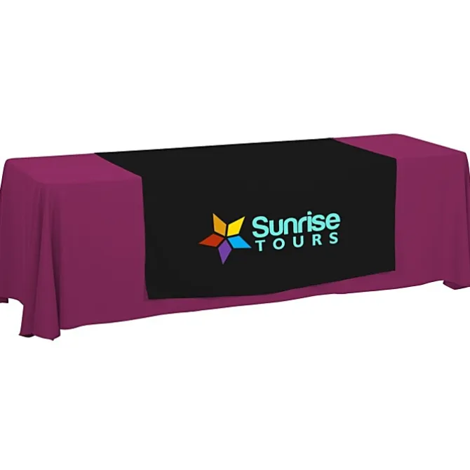 Serged 8-foot Closed-Back Table Throw and Runner Kit