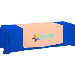 Serged 8-foot Closed-Back Table Throw and Runner Kit