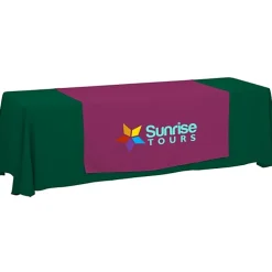 Serged 8-foot Closed-Back Table Throw and Runner Kit