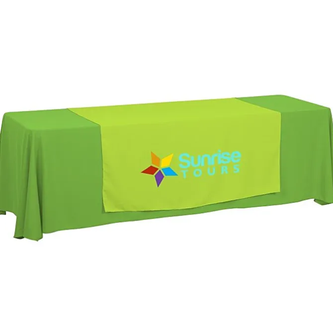 Serged 8-foot Closed-Back Table Throw and Runner Kit