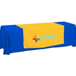 Serged 8-foot Closed-Back Table Throw and Runner Kit