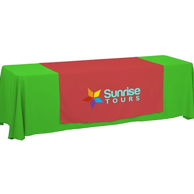 Serged 8-foot Closed-Back Table Throw and Runner Kit