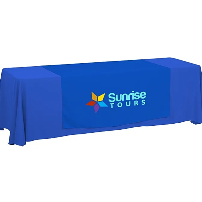 Serged 8-foot Closed-Back Table Throw and Runner Kit