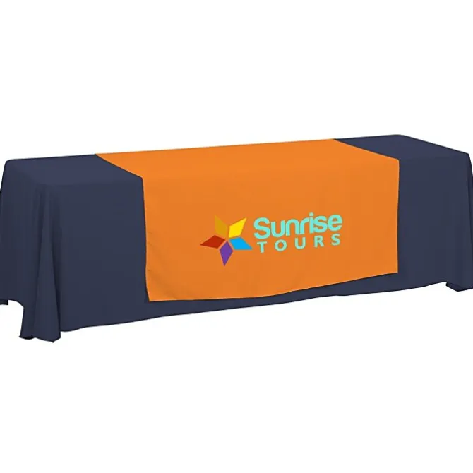 Serged 8-foot Closed-Back Table Throw and Runner Kit