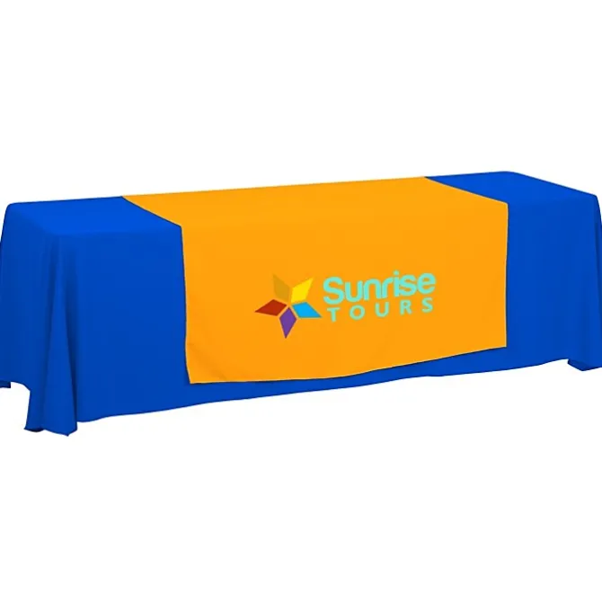 Serged 8-foot Closed-Back Table Throw and Runner Kit