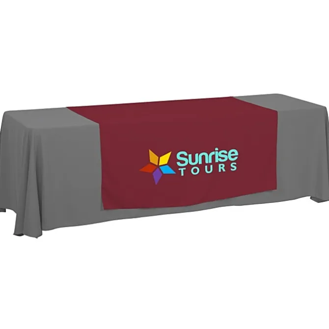 Serged 8-foot Closed-Back Table Throw and Runner Kit