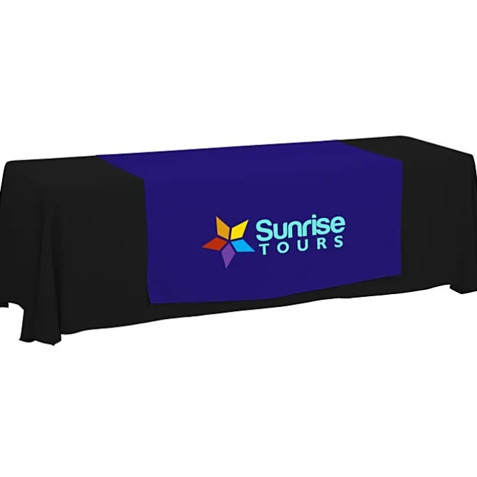 Serged 8-foot Closed-Back Table Throw and Runner Kit