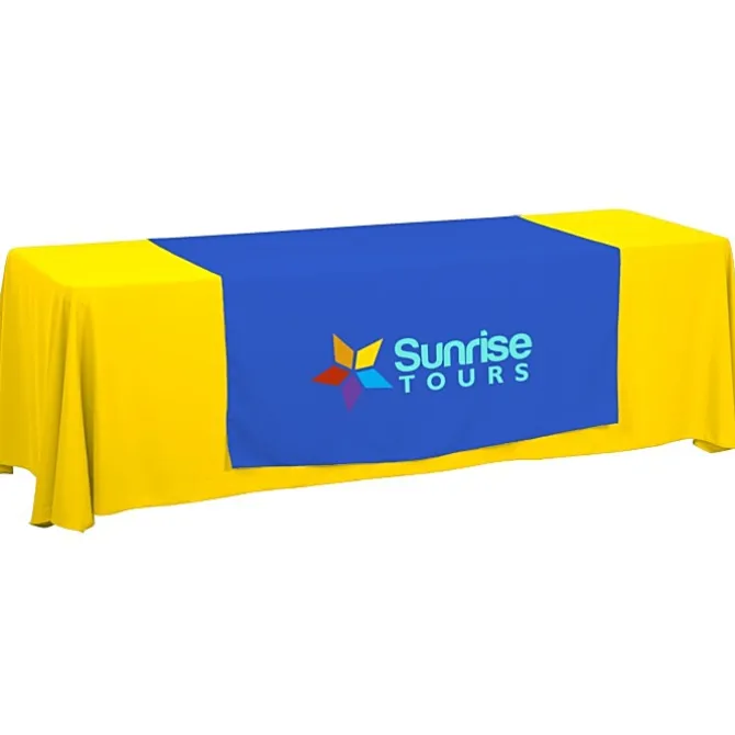 Serged 8-foot Closed-Back Table Throw and Runner Kit