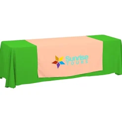 Serged 8-foot Closed-Back Table Throw and Runner Kit