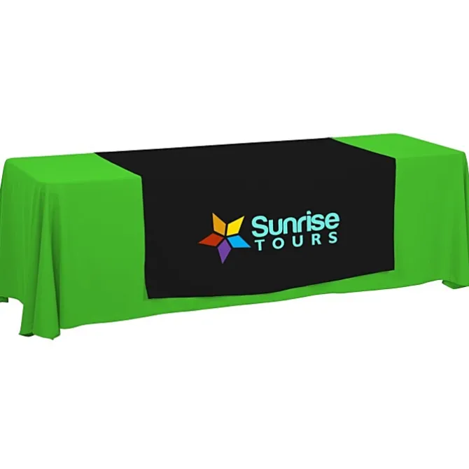 Serged 8-foot Closed-Back Table Throw and Runner Kit