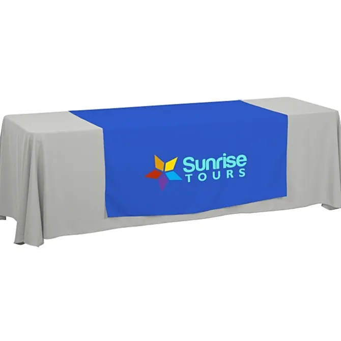 Serged 8-foot Closed-Back Table Throw and Runner Kit
