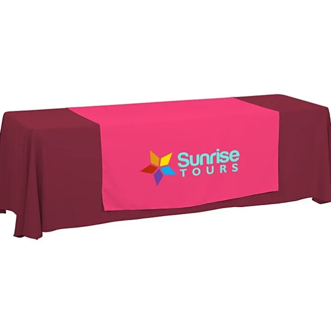 Serged 8-foot Closed-Back Table Throw and Runner Kit