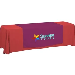 Serged 8-foot Closed-Back Table Throw and Runner Kit