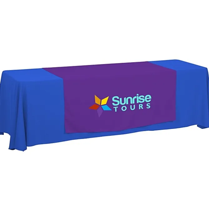 Serged 8-foot Closed-Back Table Throw and Runner Kit