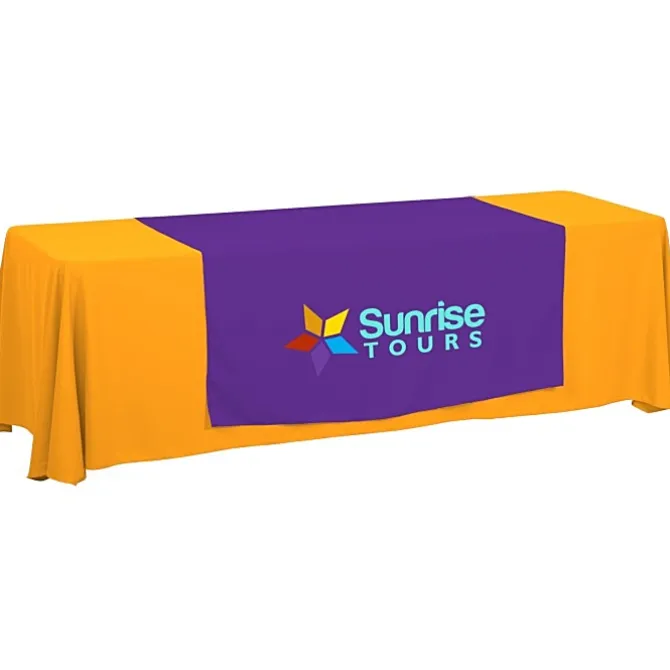 Serged 8-foot Closed-Back Table Throw and Runner Kit