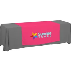 Serged 8-foot Closed-Back Table Throw and Runner Kit