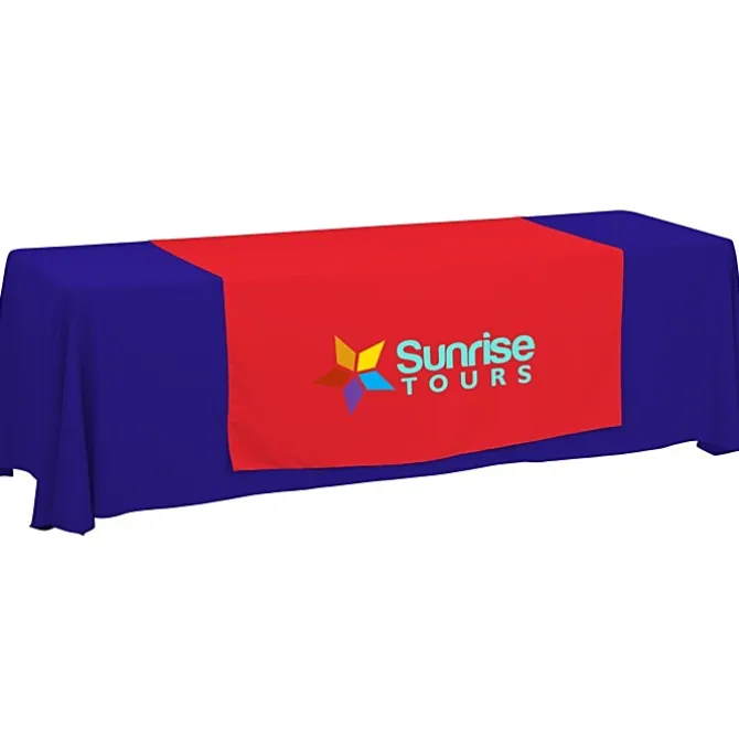 Serged 8-foot Closed-Back Table Throw and Runner Kit