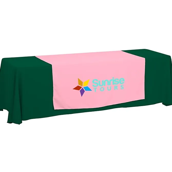 Serged 8-foot Closed-Back Table Throw and Runner Kit