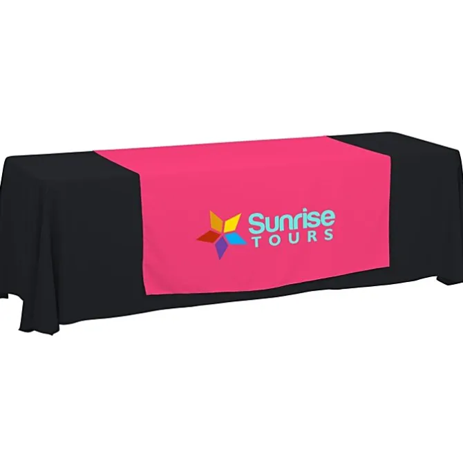 Serged 8-foot Closed-Back Table Throw and Runner Kit